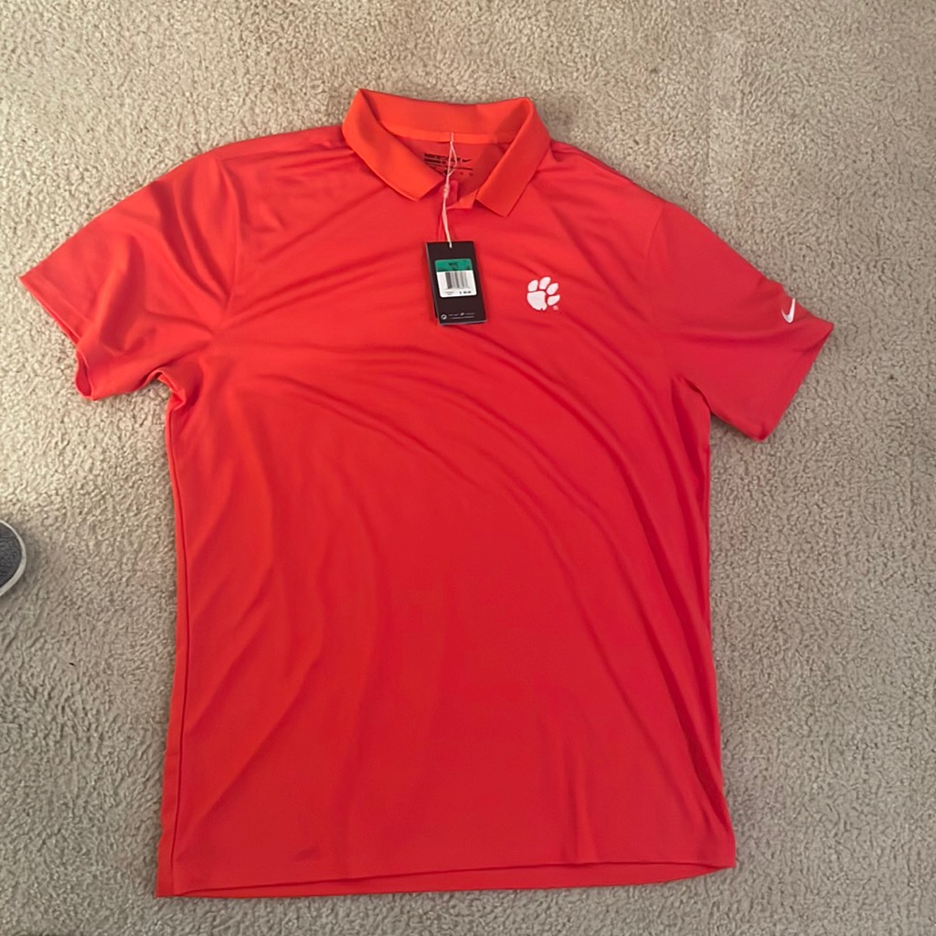 Clemson Nike Drifit Xl Golf Polo